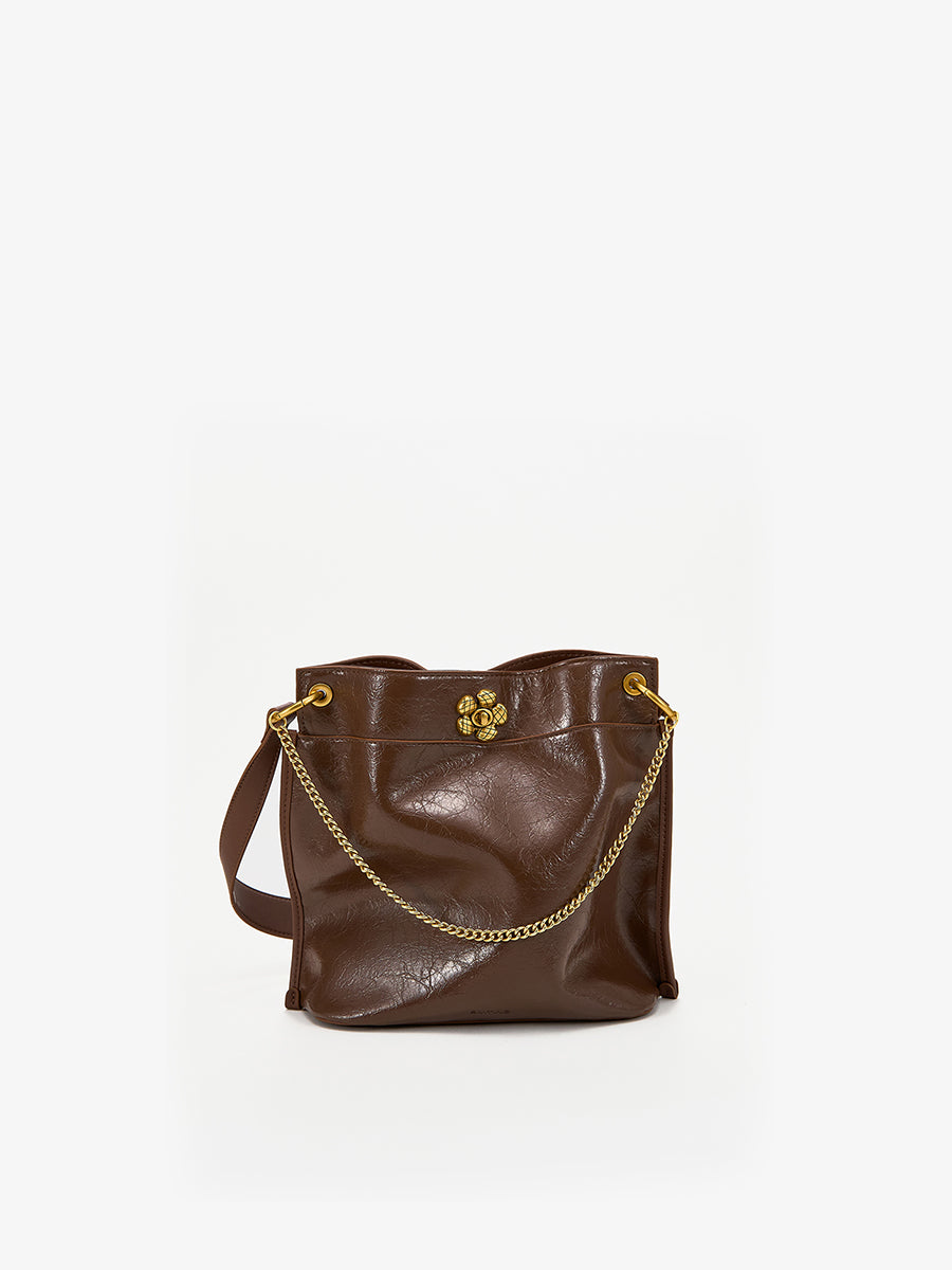 Beautiful Woman at Sunset-Large Capacity Bucket Bag