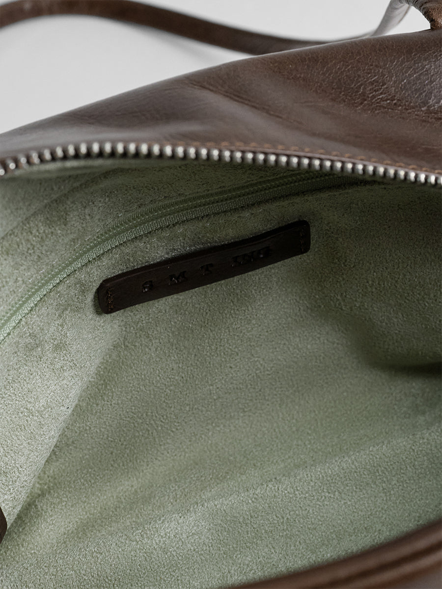 First-layer cowhide Boston bag