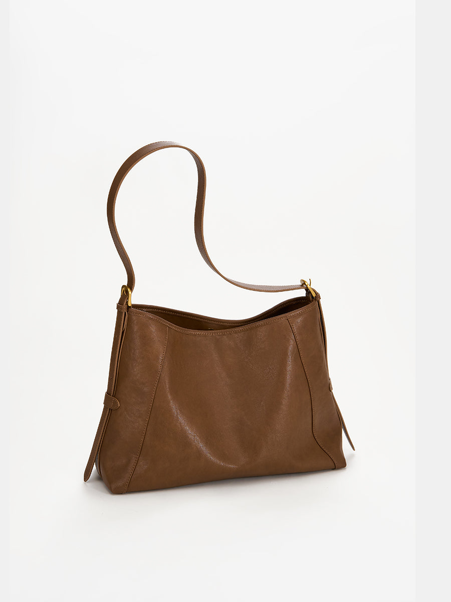 Long time no see-Large Capacity Leather Tote Bag