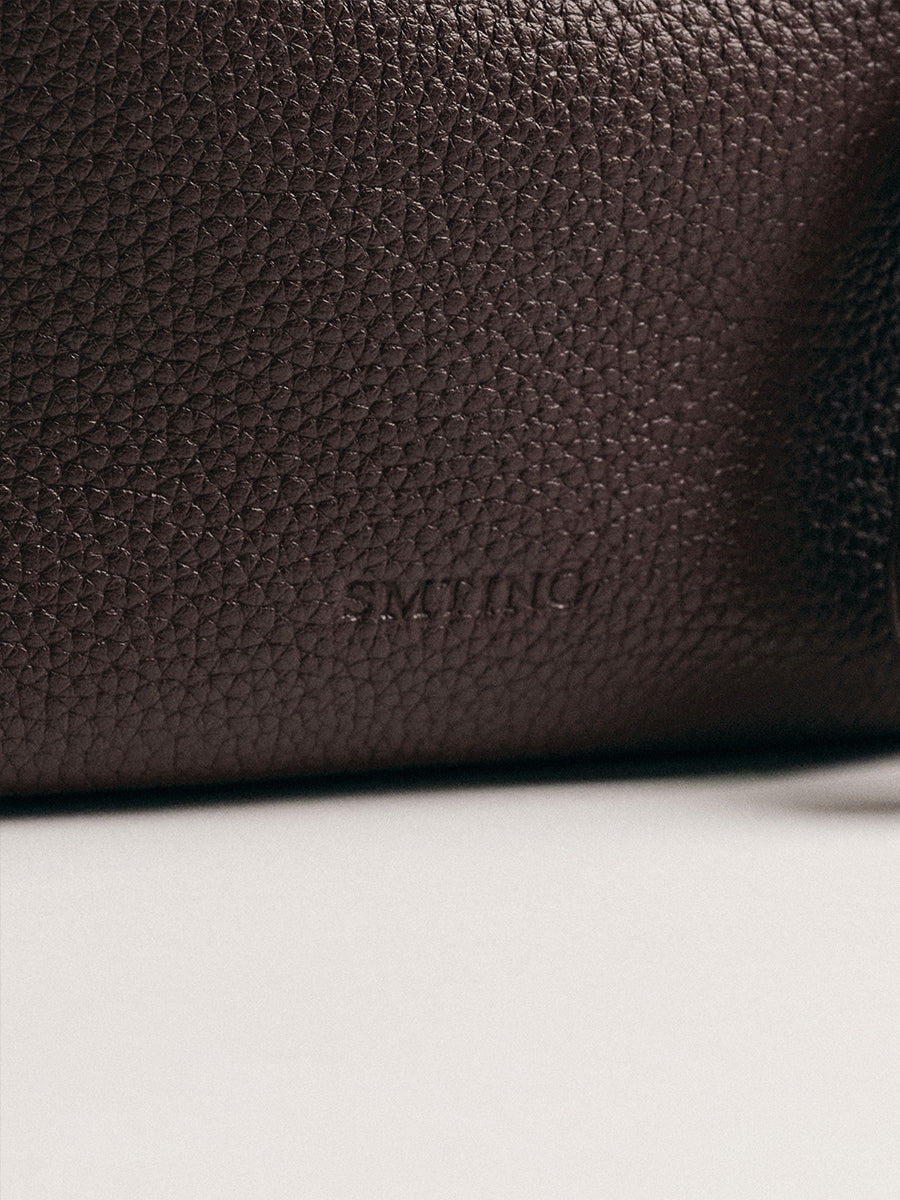 FIRST-LAYER COWHIDE BOSTON BAG