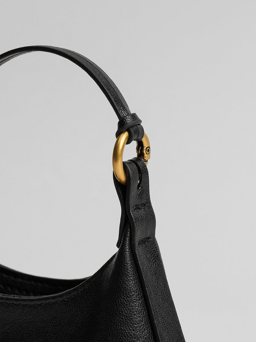 First-layer cowhide mini handbag