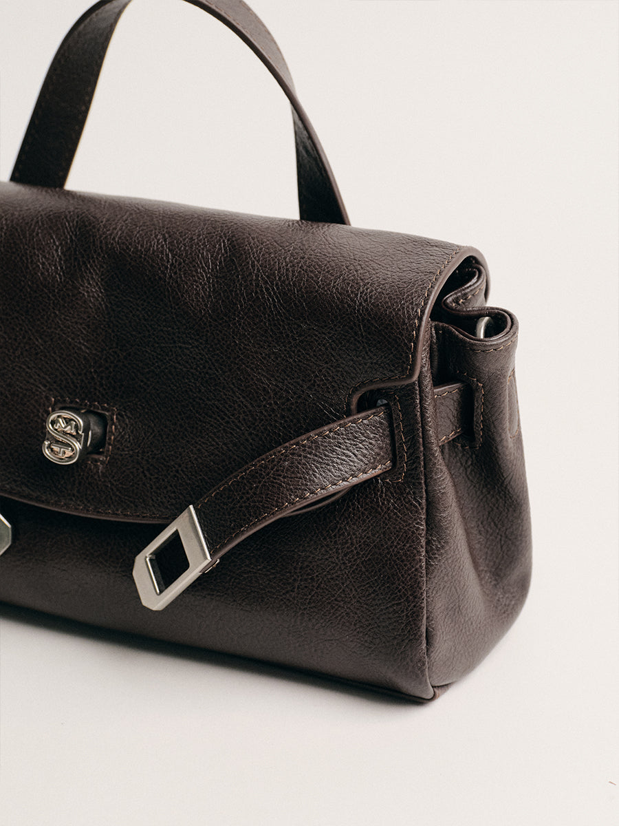FIRST-LAYER COWHIDE HANDBAG