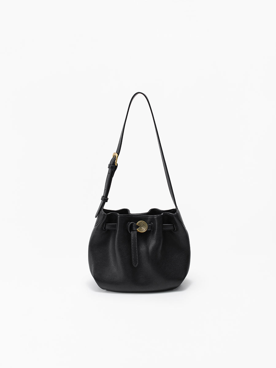Folded Cloud Bucket Bag