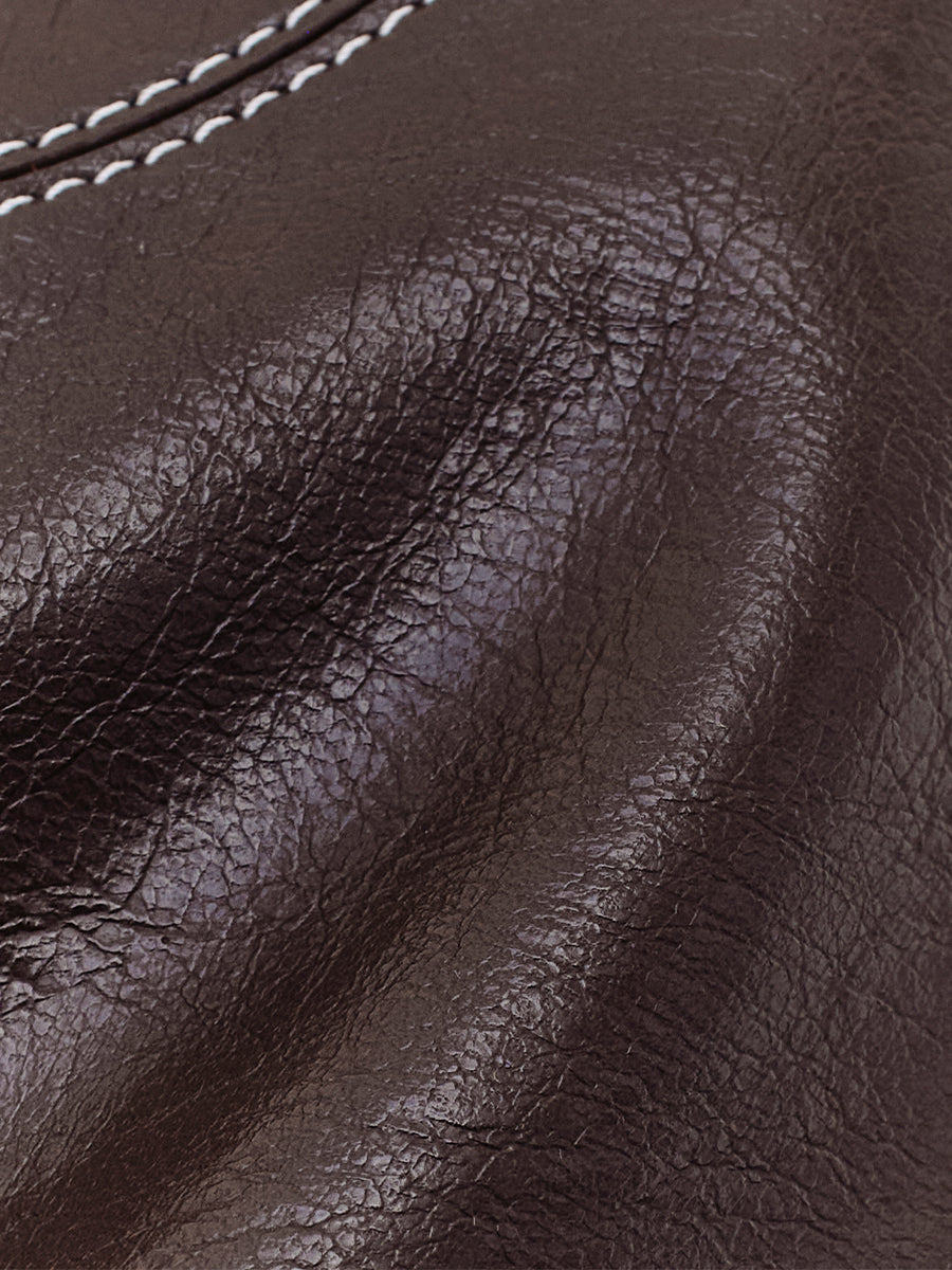 New Leather Boston Bag