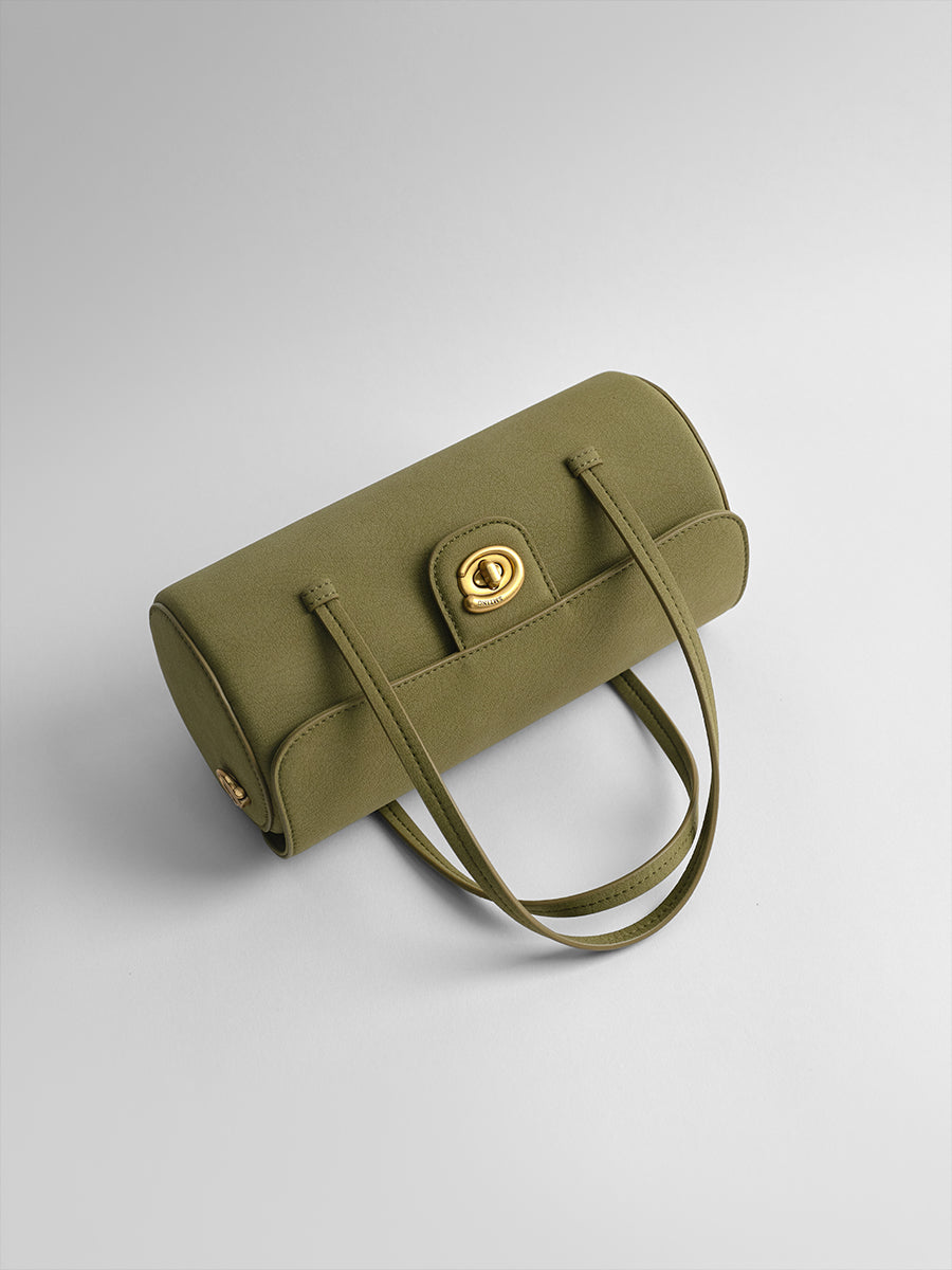 Light luxury cylindrical bag under the arm