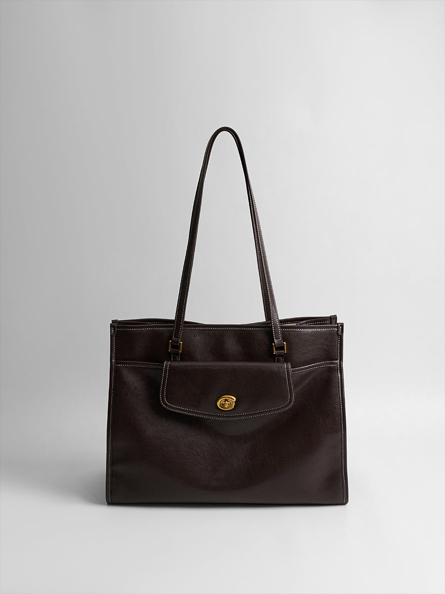 Large-capacity commuting handbag