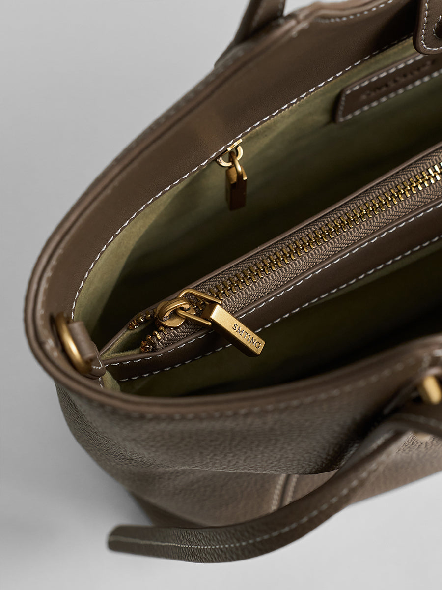 First-layer cowhide tote bag