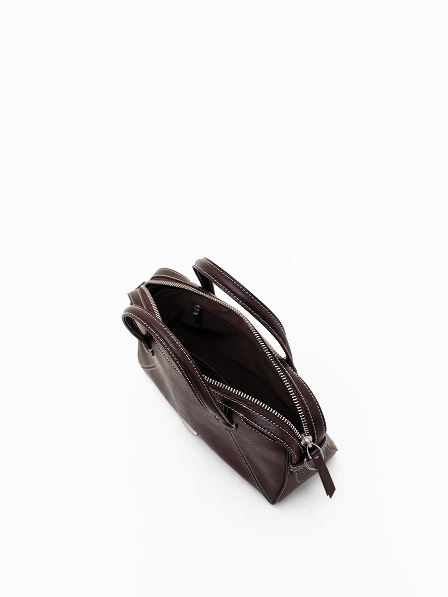 New Leather Boston Bag