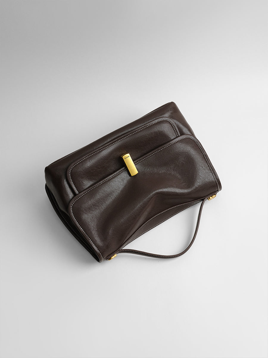 vegetable tanned cowhide messenger bag
