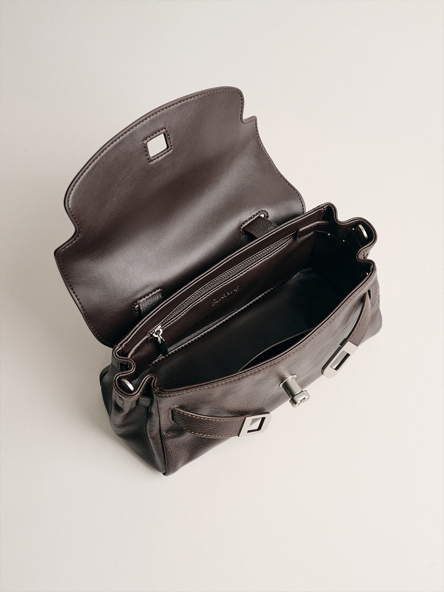 FIRST-LAYER COWHIDE HANDBAG
