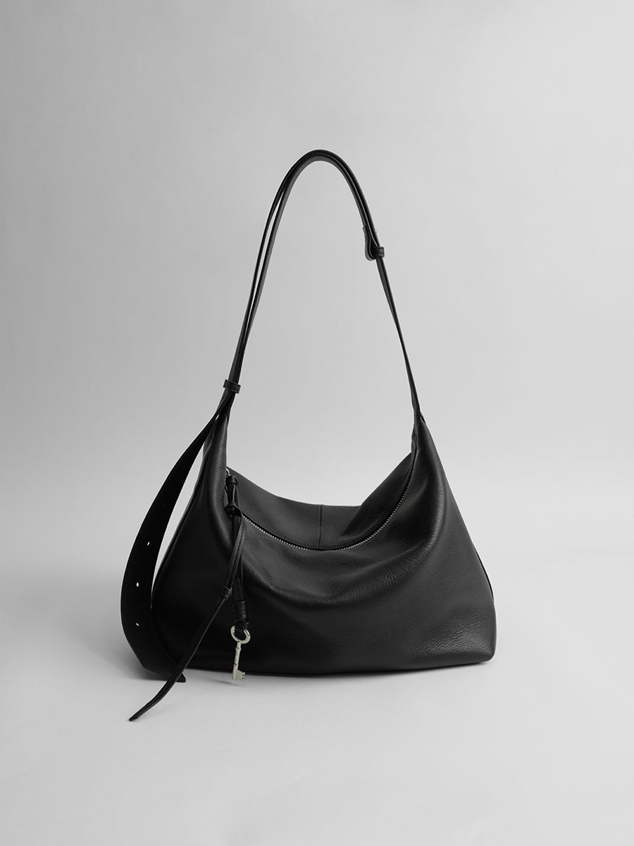 First-layer cowhide hobo bag