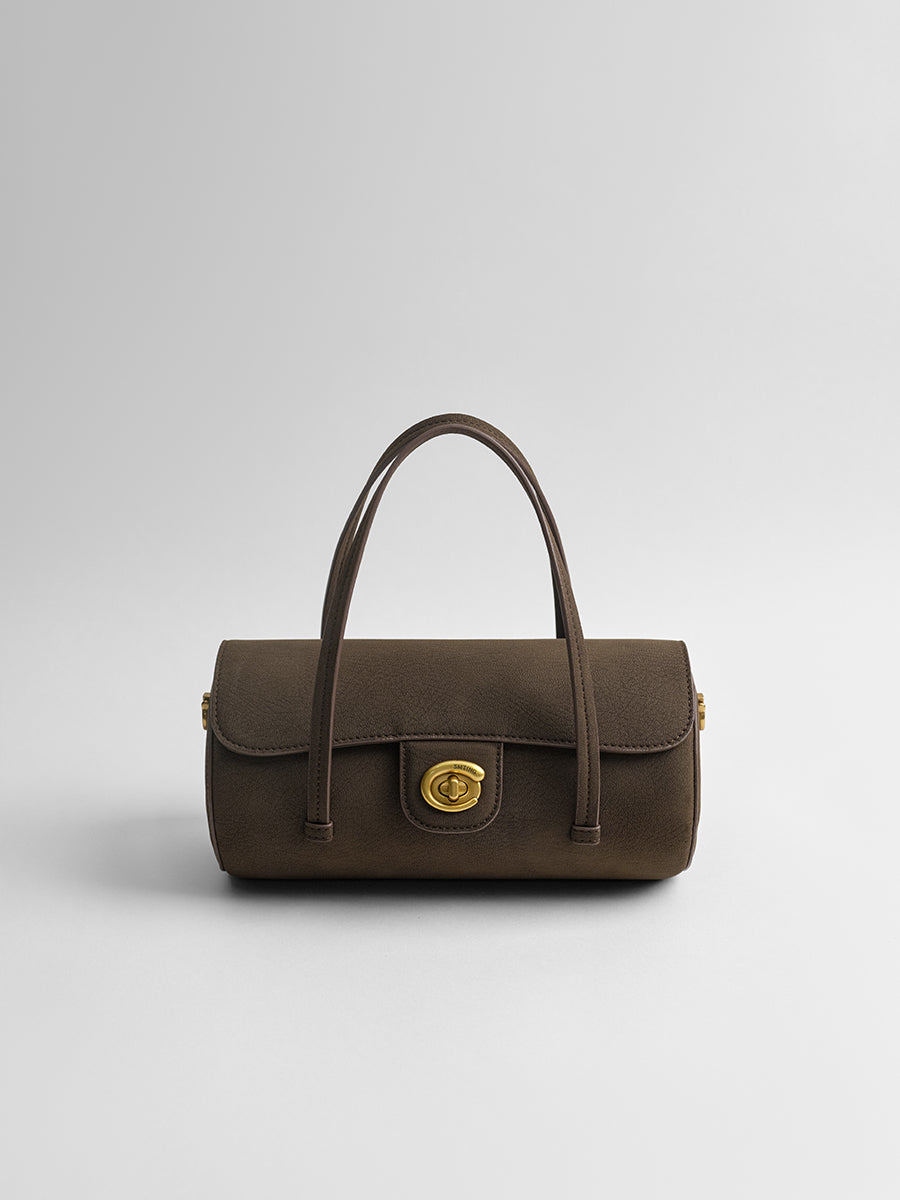Light luxury cylindrical bag under the arm