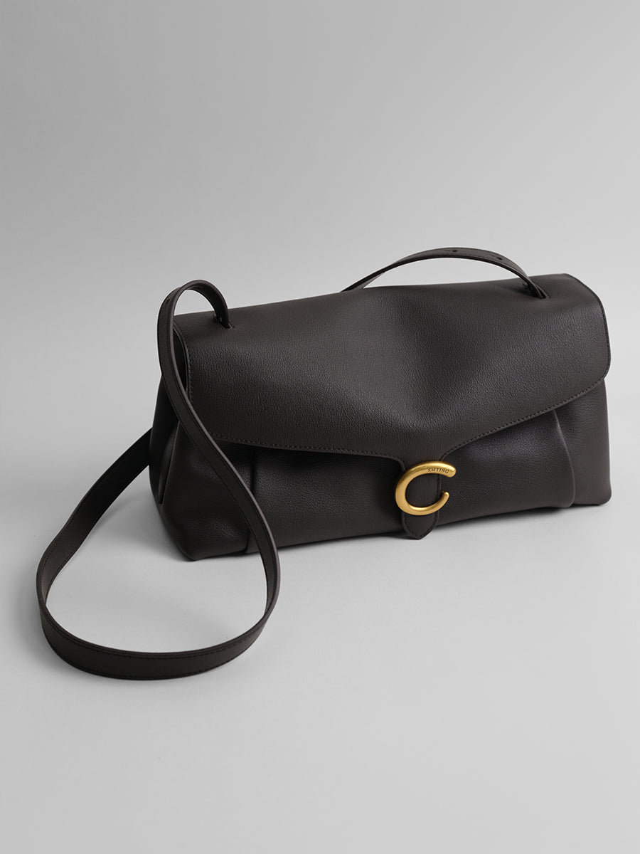 First-layer cowhide underarm bag