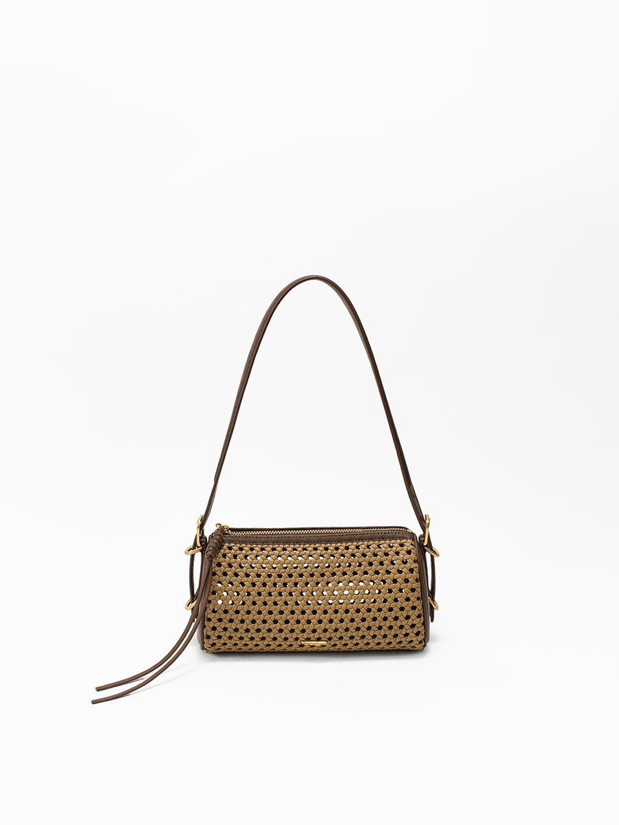 Baguette hollow woven bag