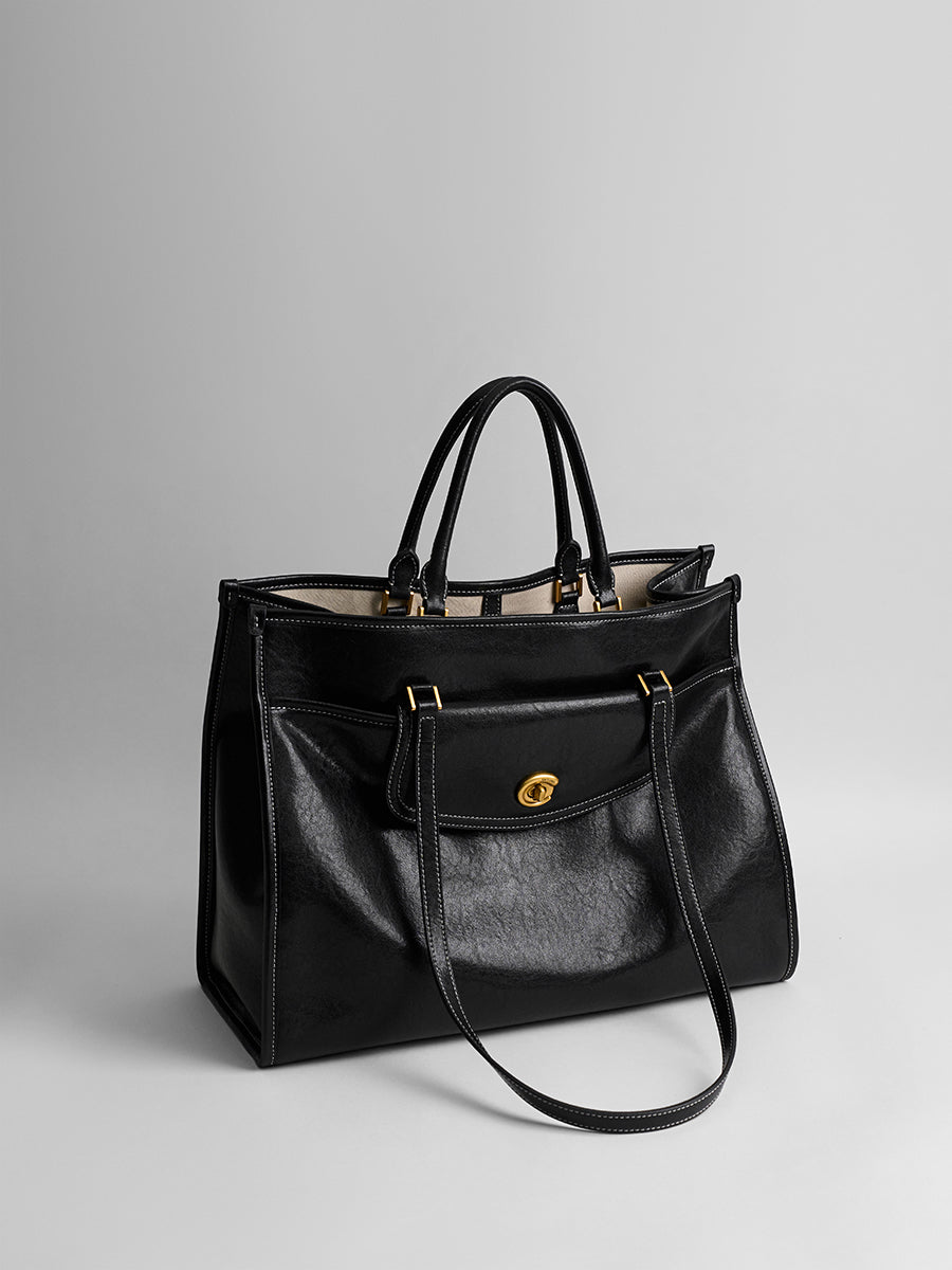 Large-capacity commuting handbag