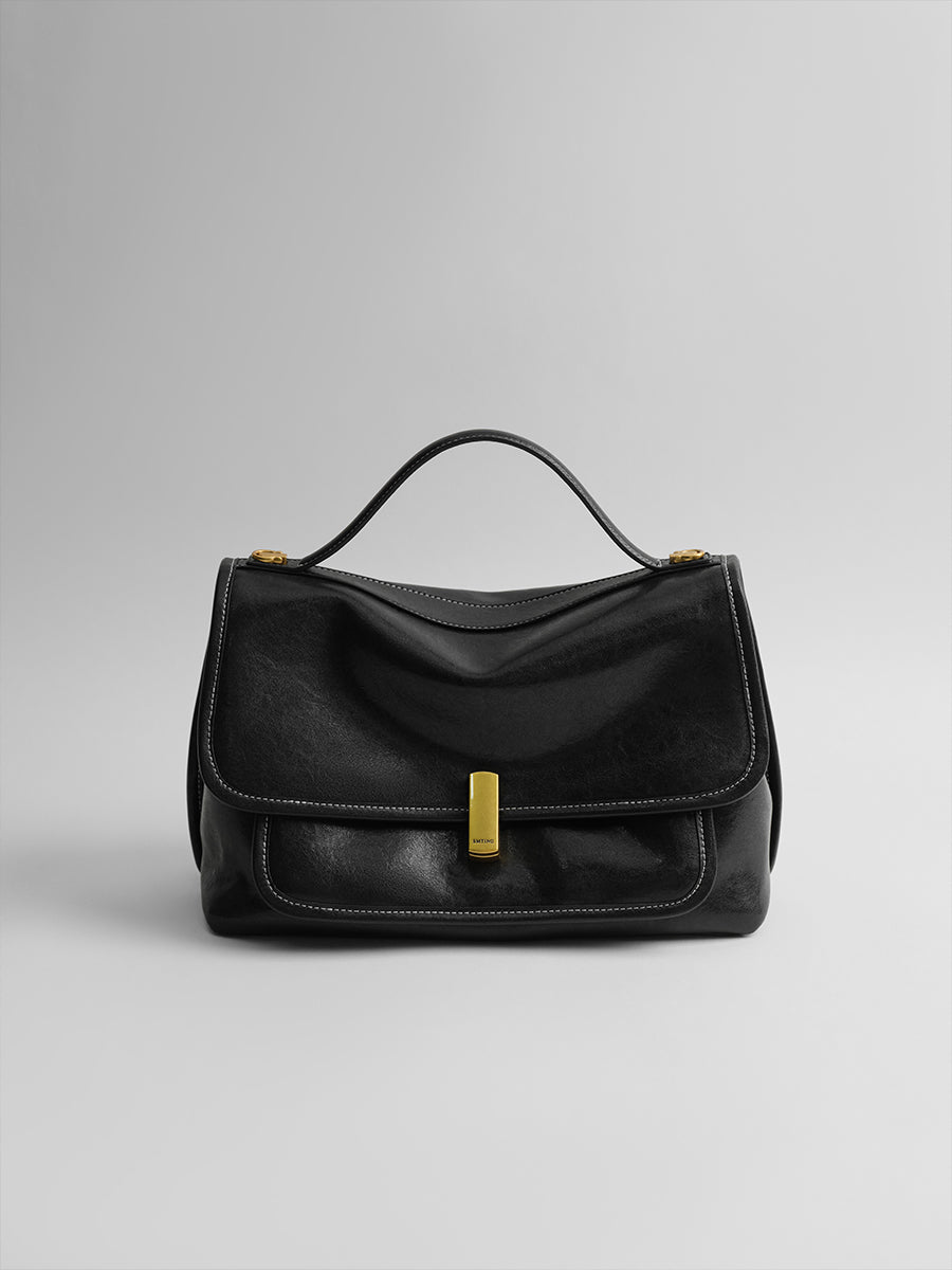 vegetable tanned cowhide messenger bag