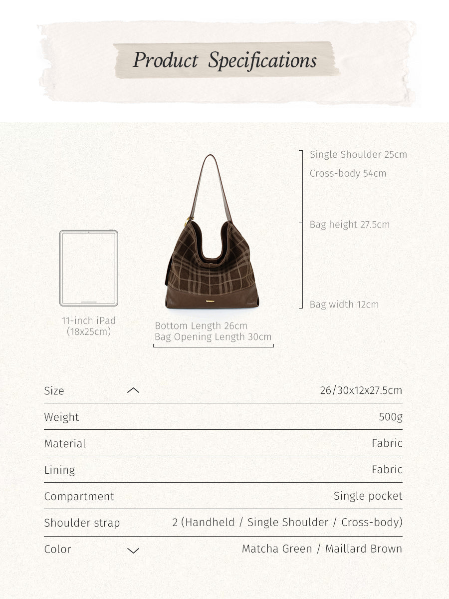 Soft corduroy bucket bag