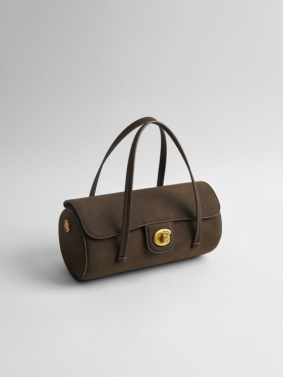 Light luxury cylindrical bag under the arm