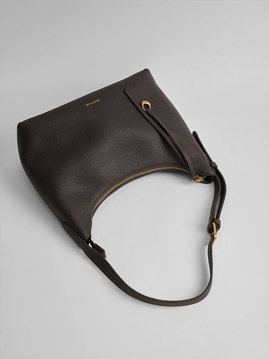 First-layer cowhide minimalist hobo bag