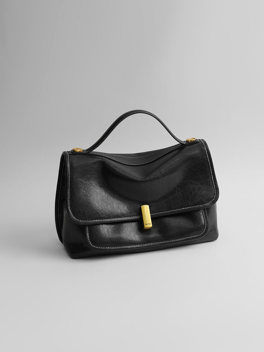 vegetable tanned cowhide messenger bag
