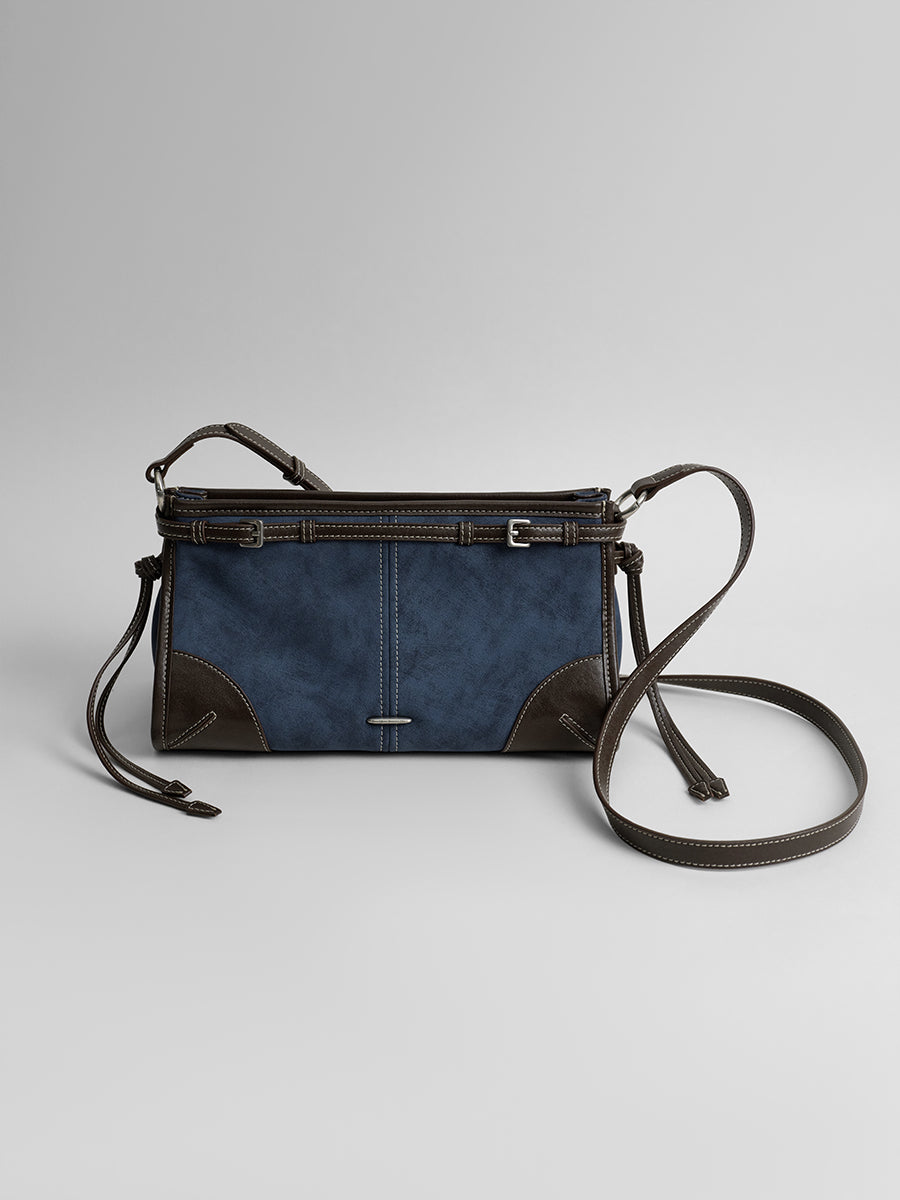 Leather Baguette Single-Shoulder Bag