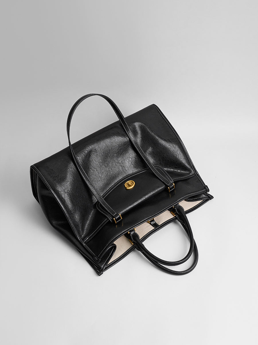 Large-capacity commuting handbag