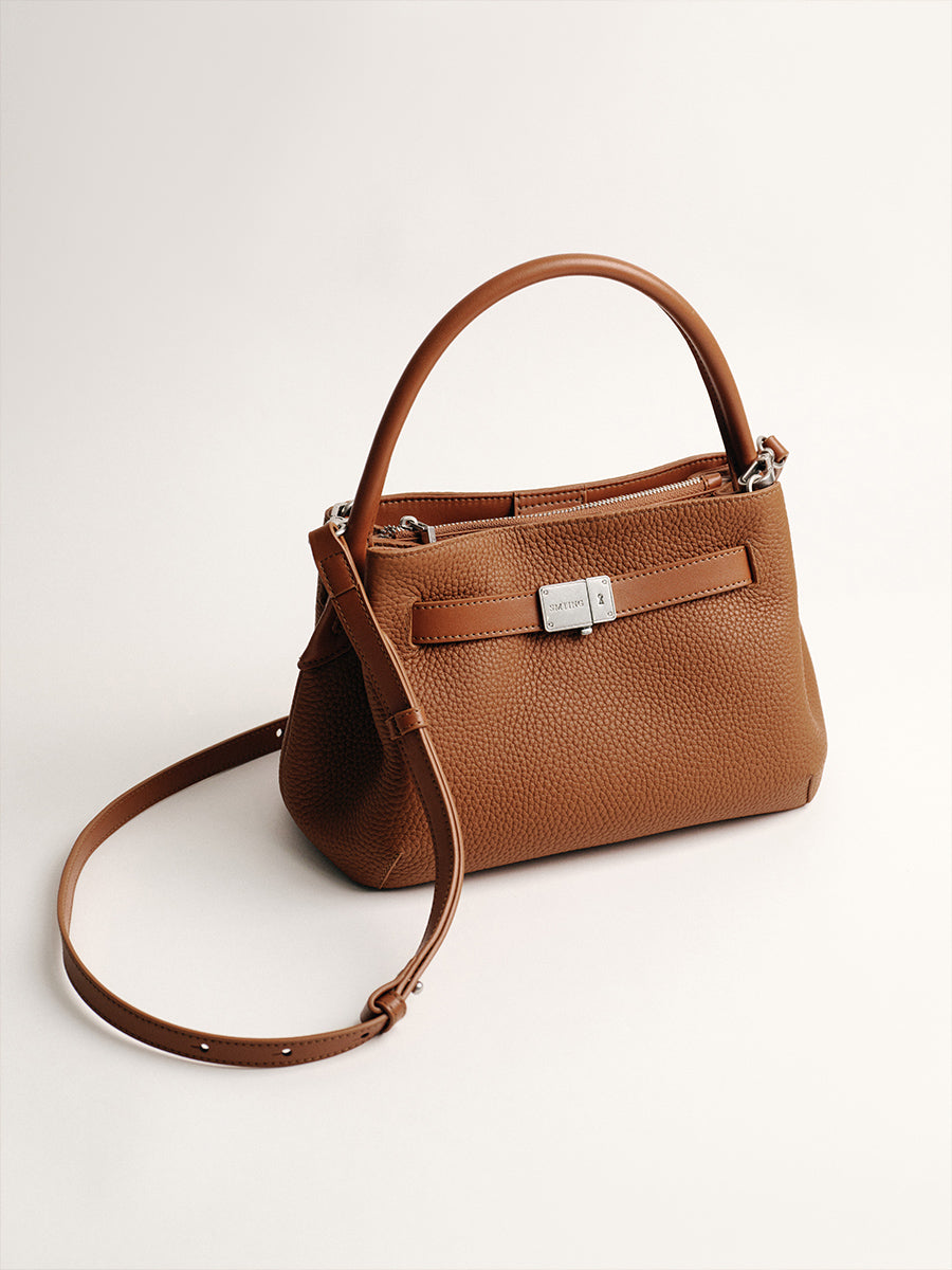 FIRST-LAYER COWHIDE BUCKET BAG