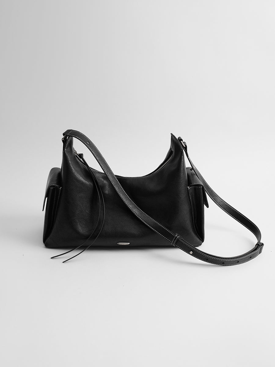 Relaxed single-shoulder hobo bag