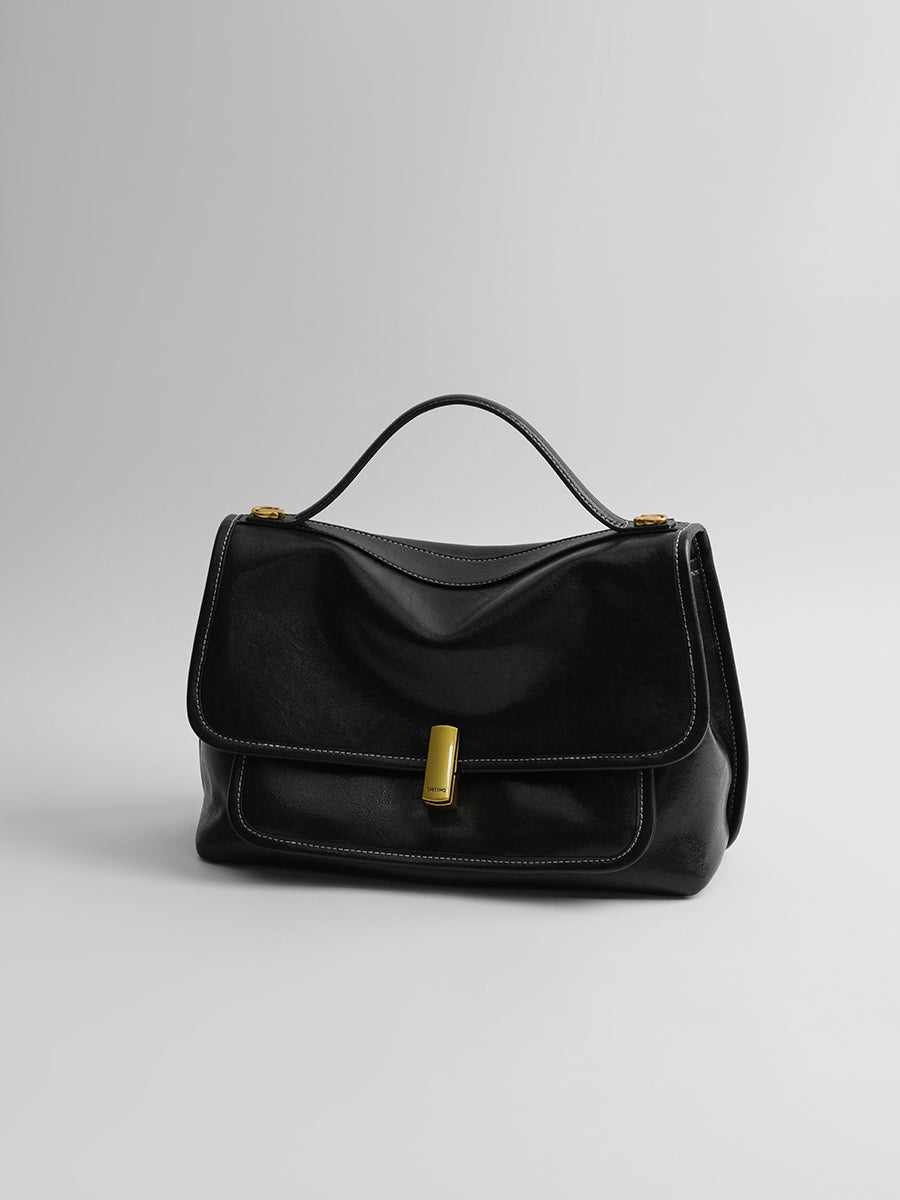 vegetable tanned cowhide messenger bag