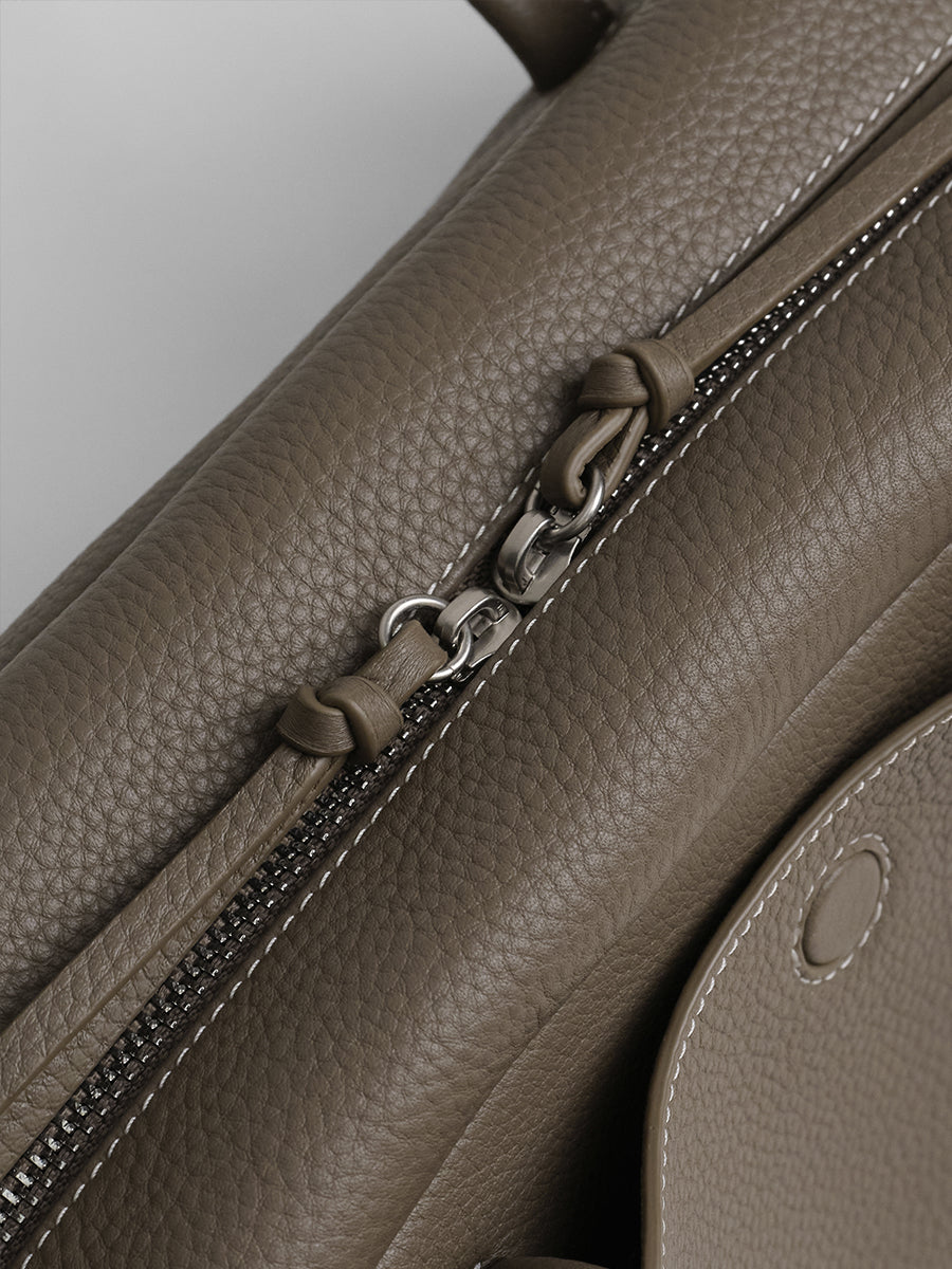 top grain leather  luxury baguette bag