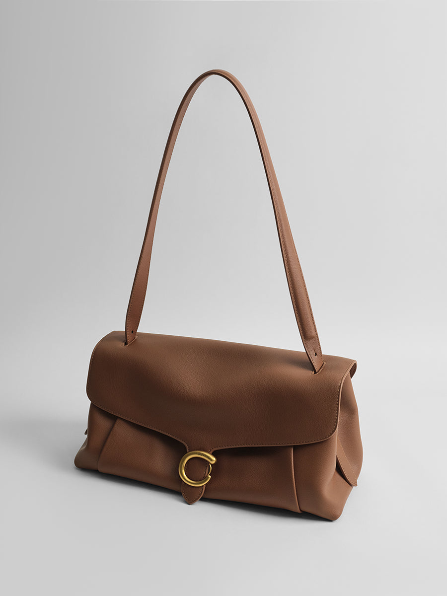 First-layer cowhide underarm bag