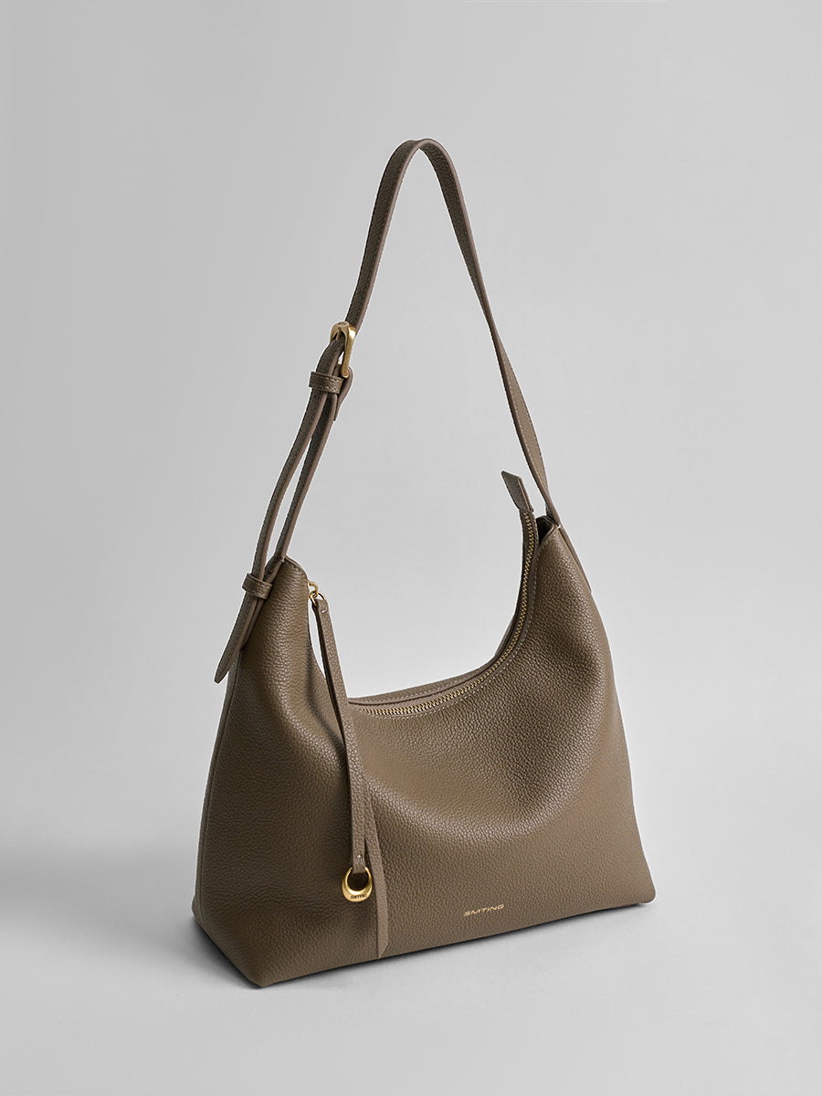 First-layer cowhide minimalist hobo bag