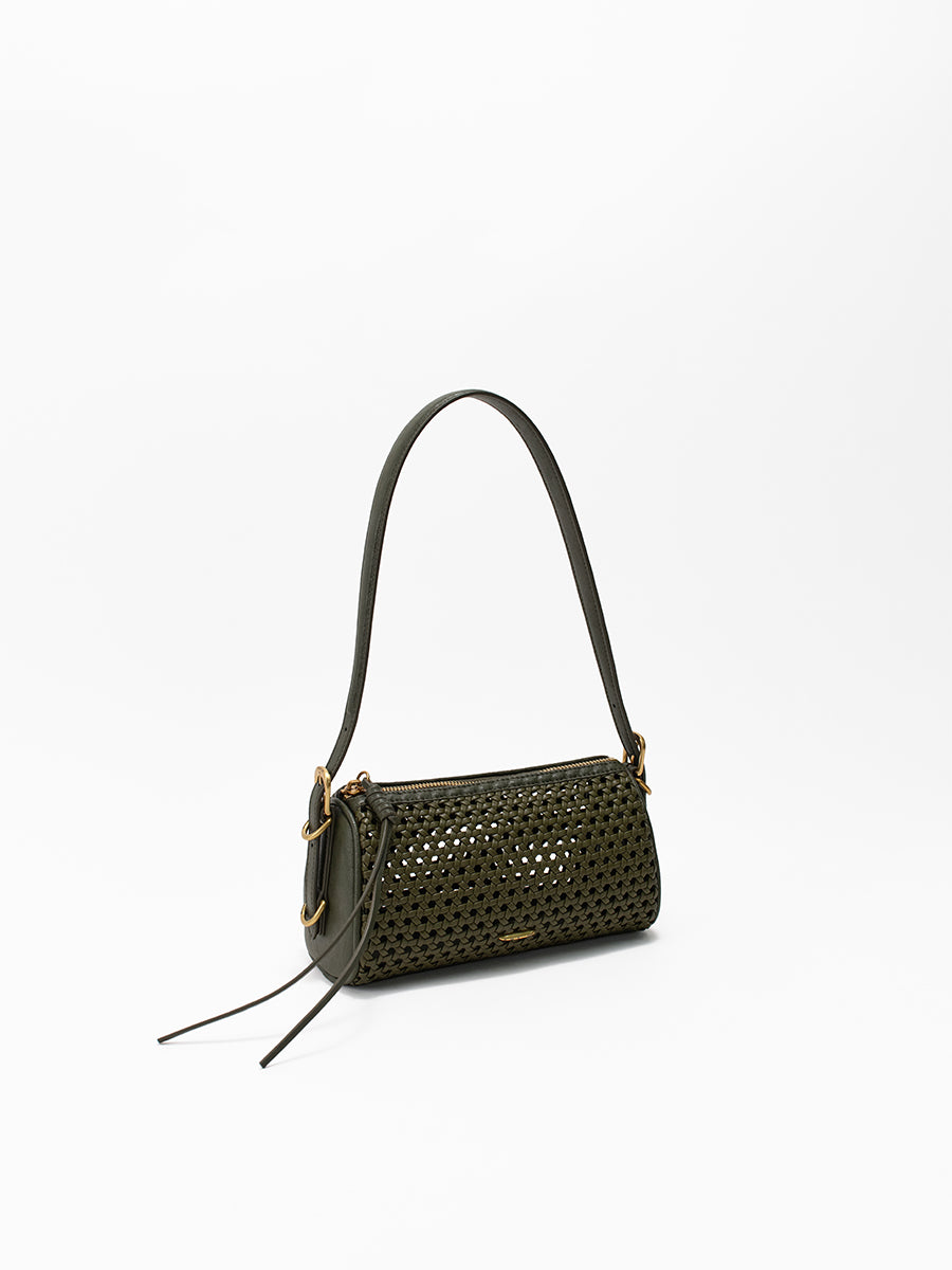 Baguette hollow woven bag