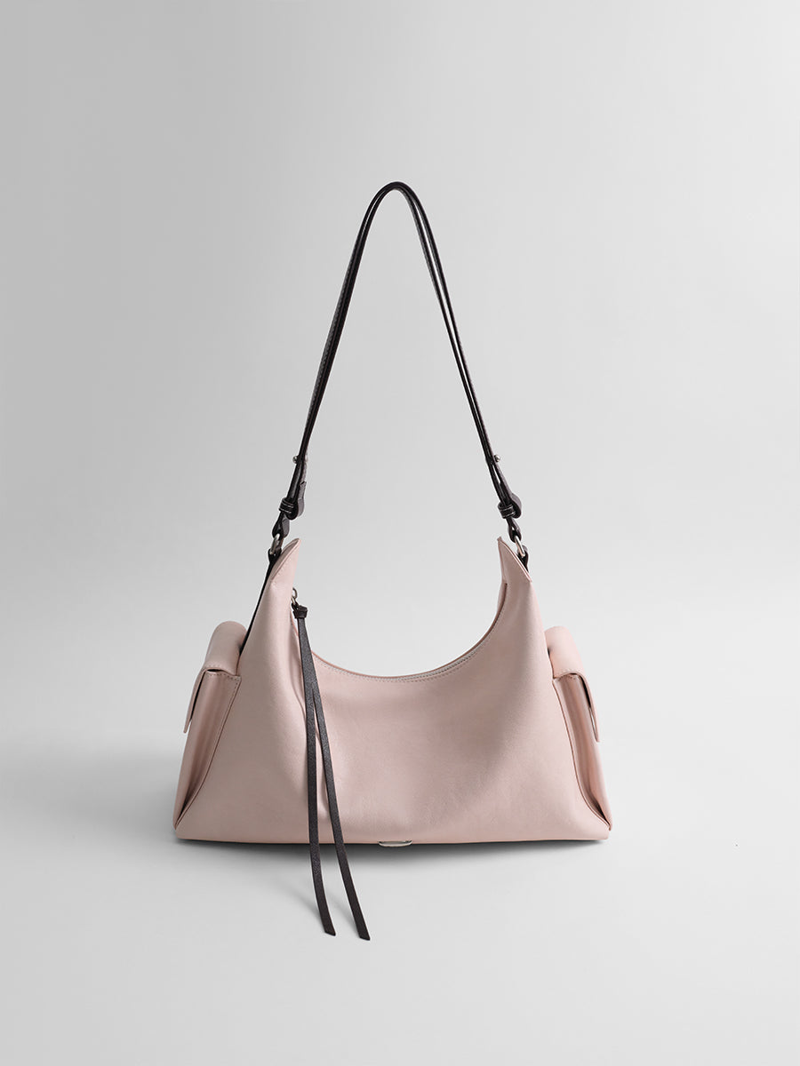 Relaxed single-shoulder hobo bag