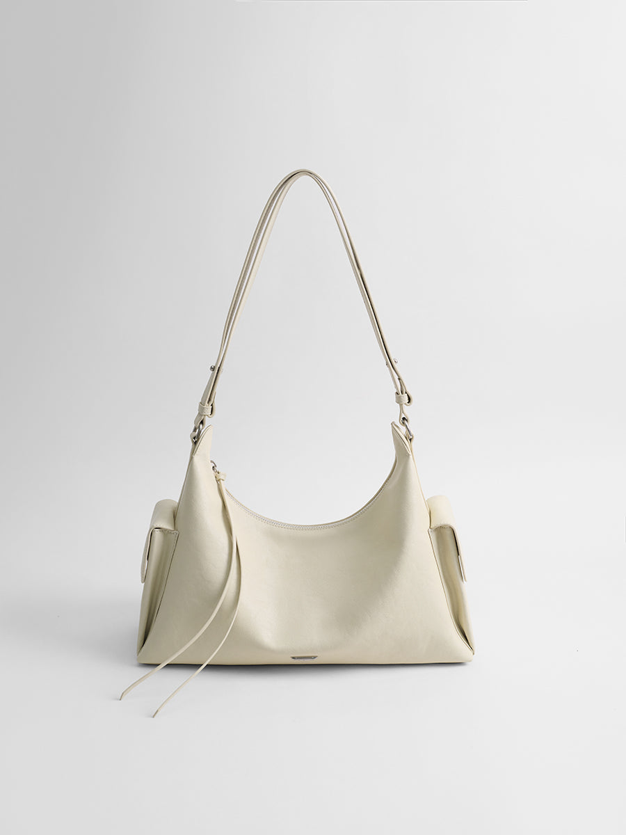 Relaxed single-shoulder hobo bag