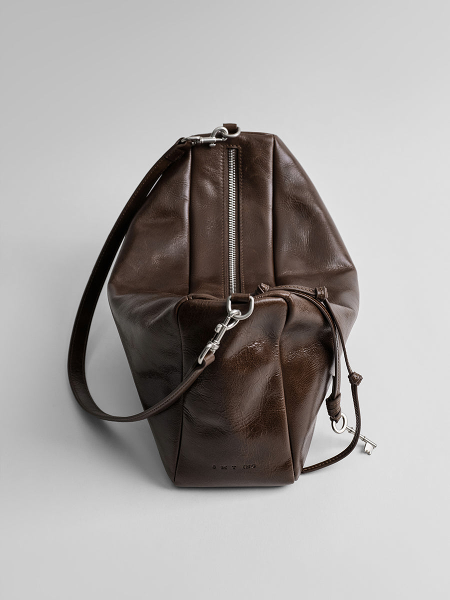 First-layer cowhide hobo bag