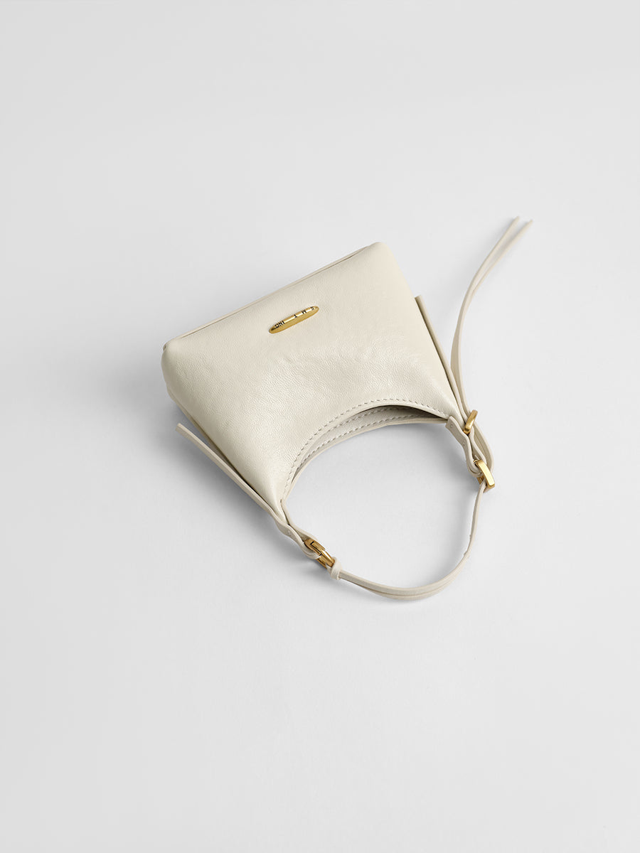 First-layer cowhide mini handbag