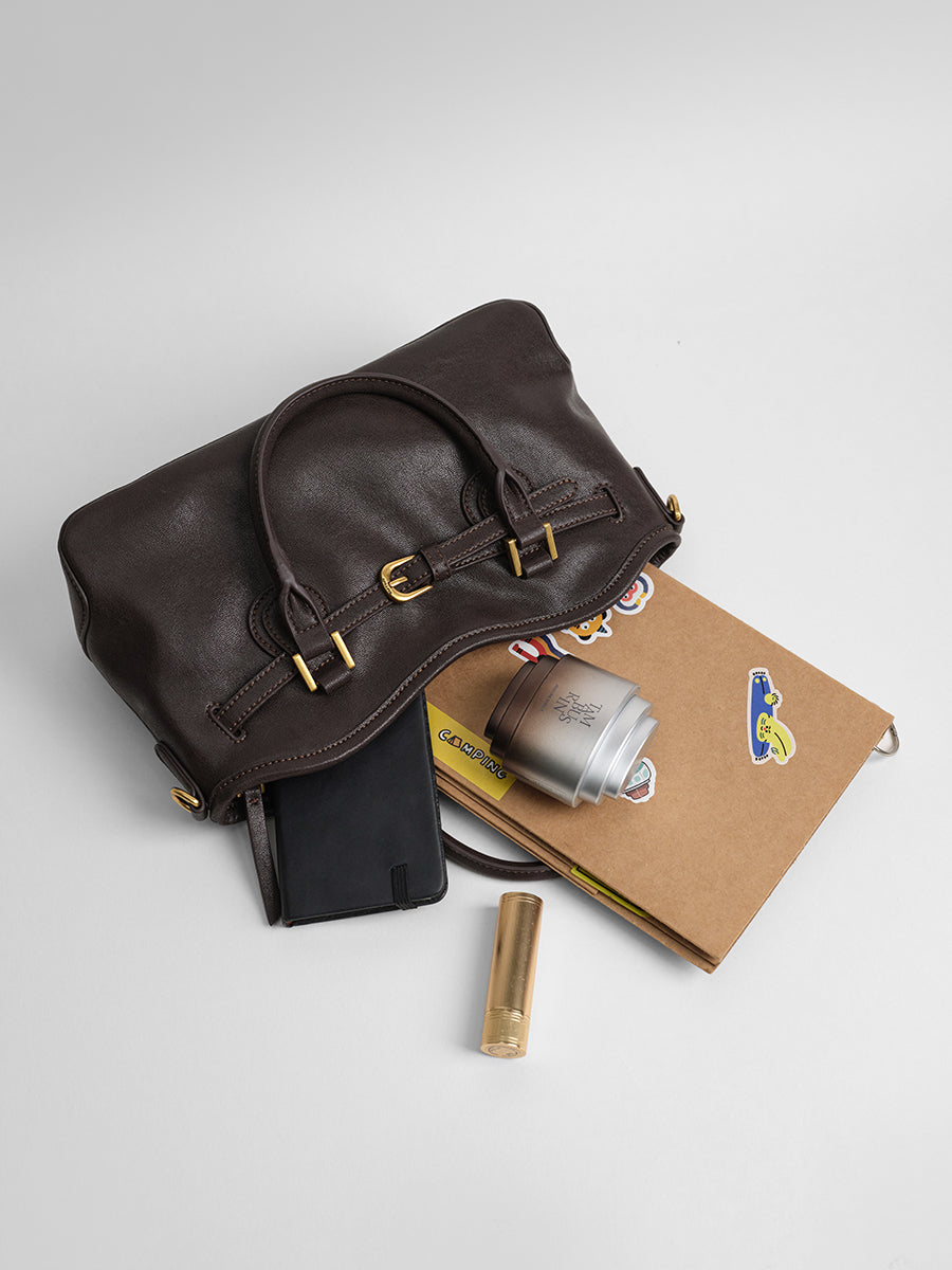 leather handbag