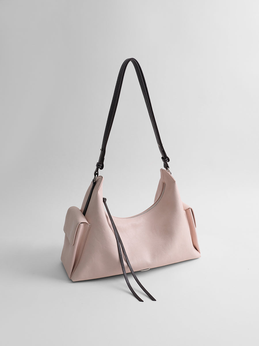 Relaxed single-shoulder hobo bag