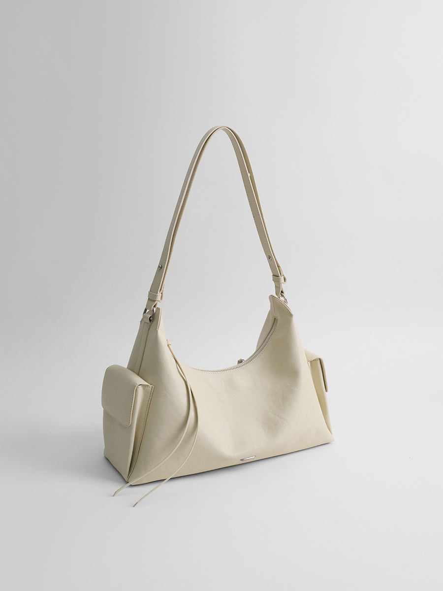 Relaxed single-shoulder hobo bag