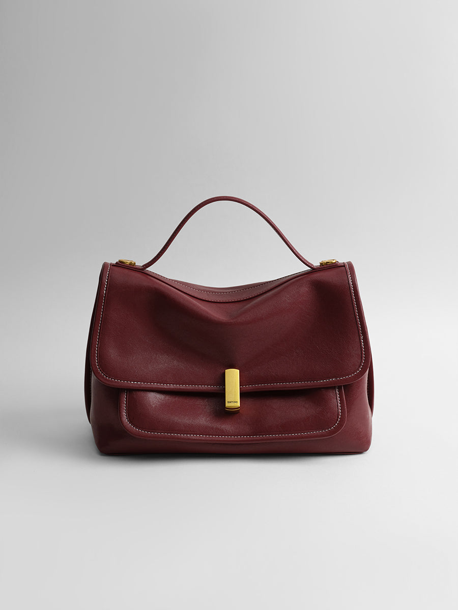 vegetable tanned cowhide messenger bag