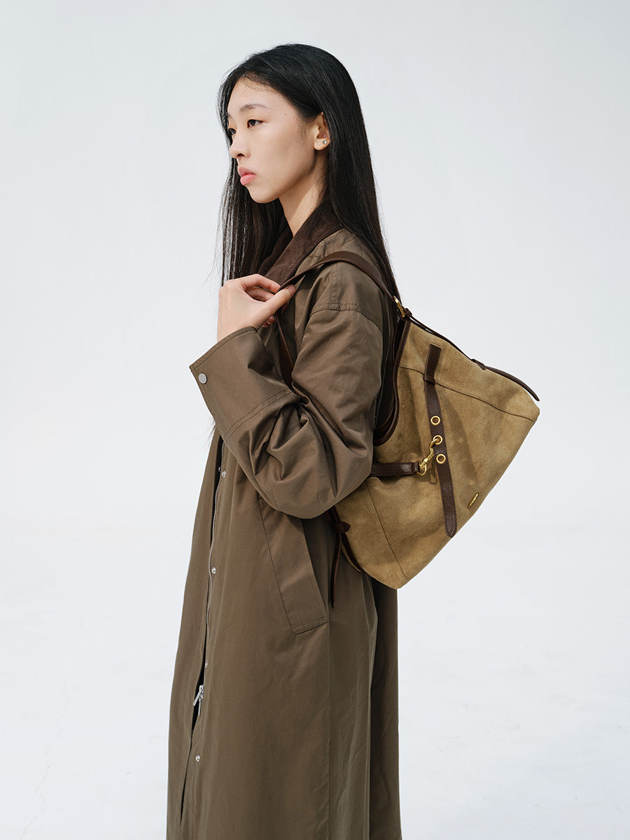 Elegant and comfortable large-capacity tote bag