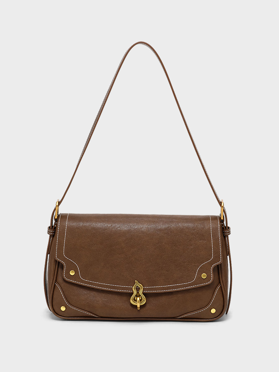 Semi-cooked Cheese-Crossbody Baguette Bag