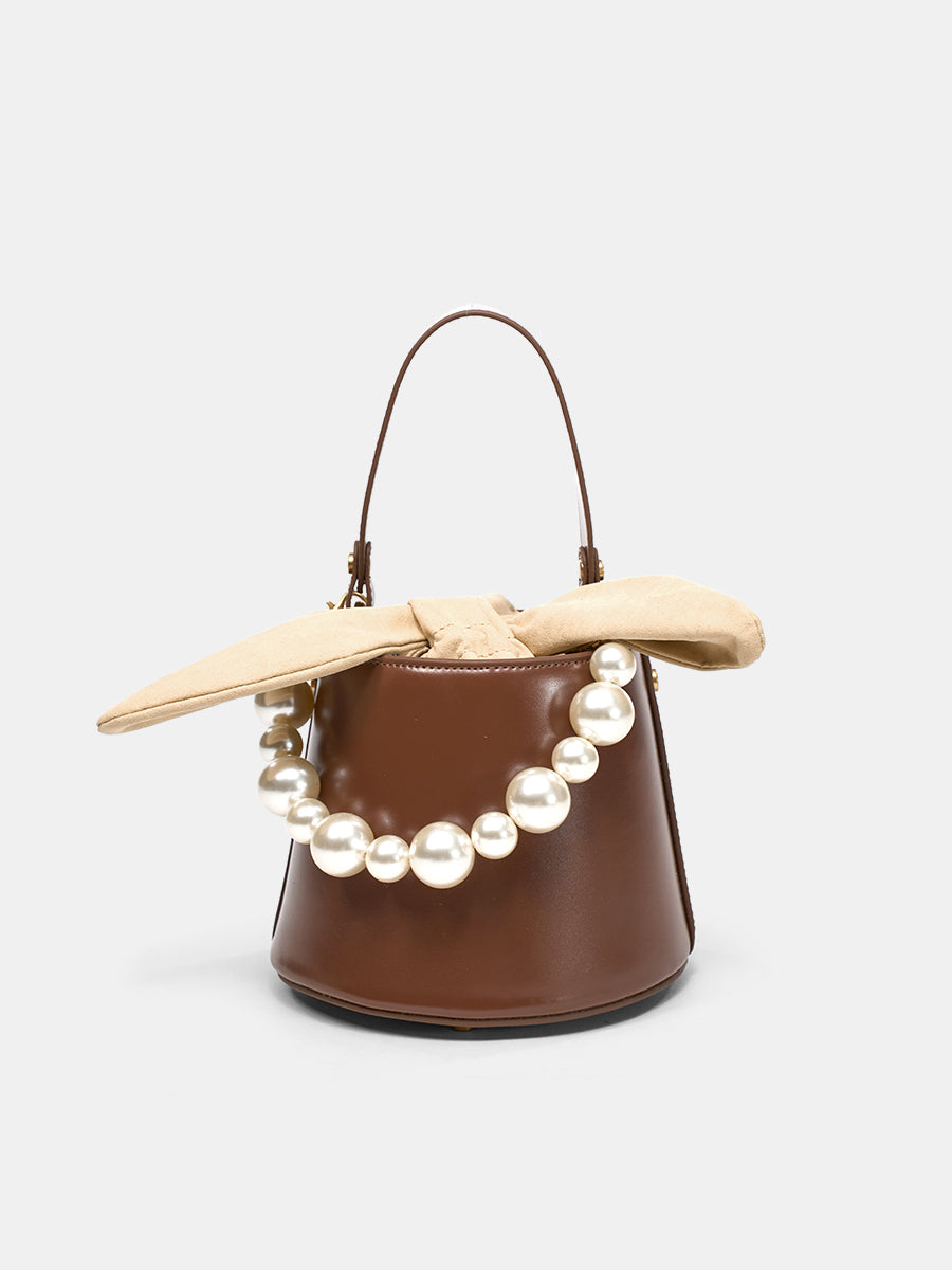 Pearl Chain Bucket Bag