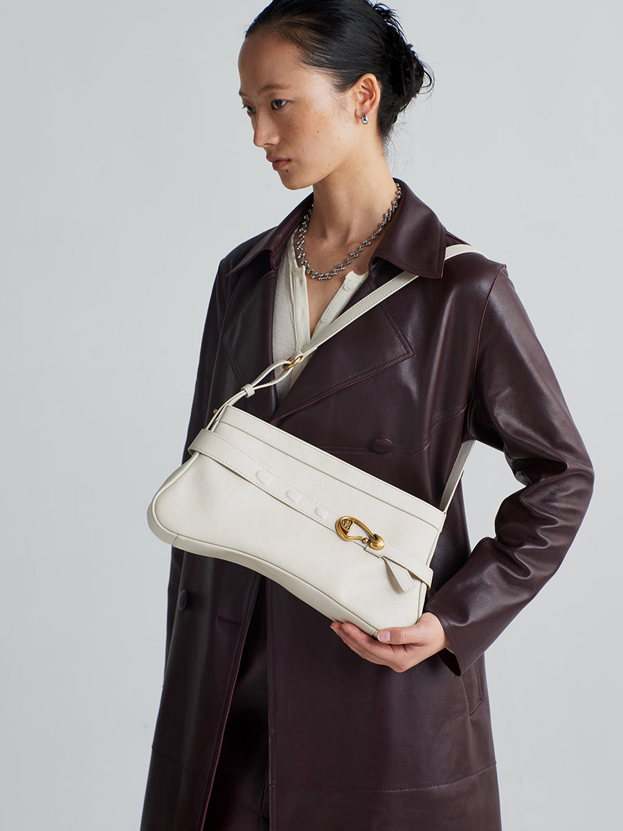 Cream Puff-Baguette Bag