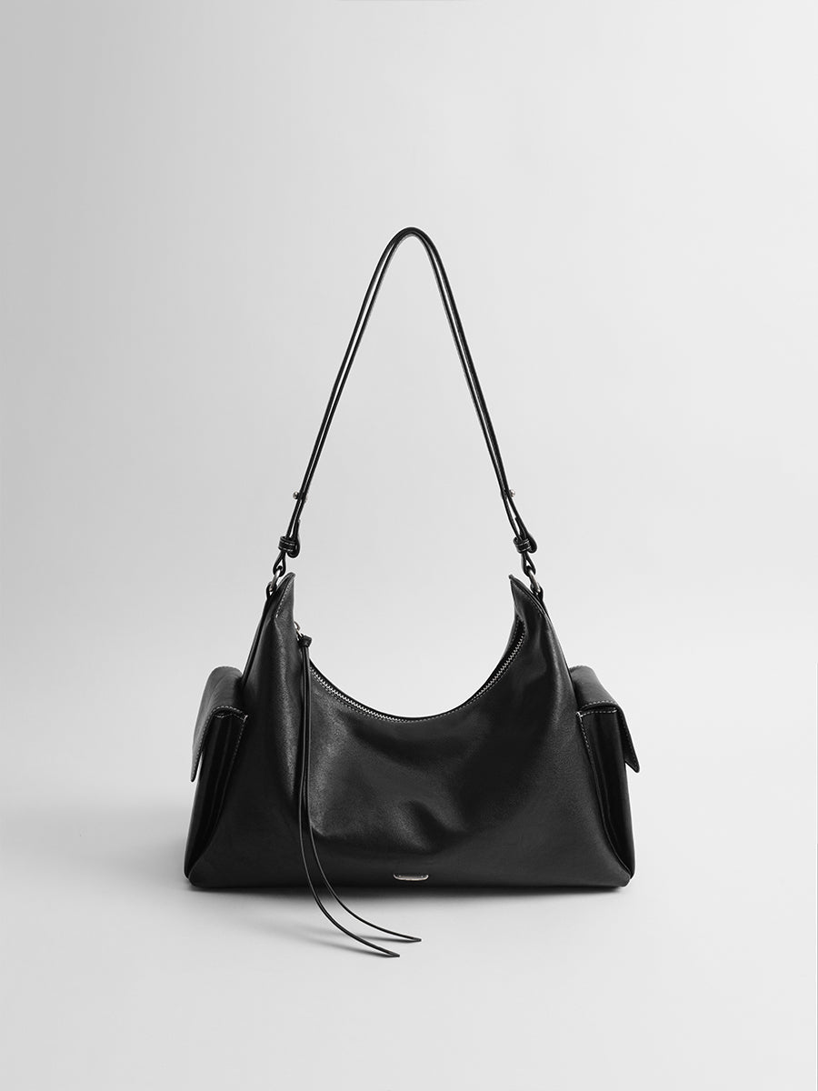 Relaxed single-shoulder hobo bag