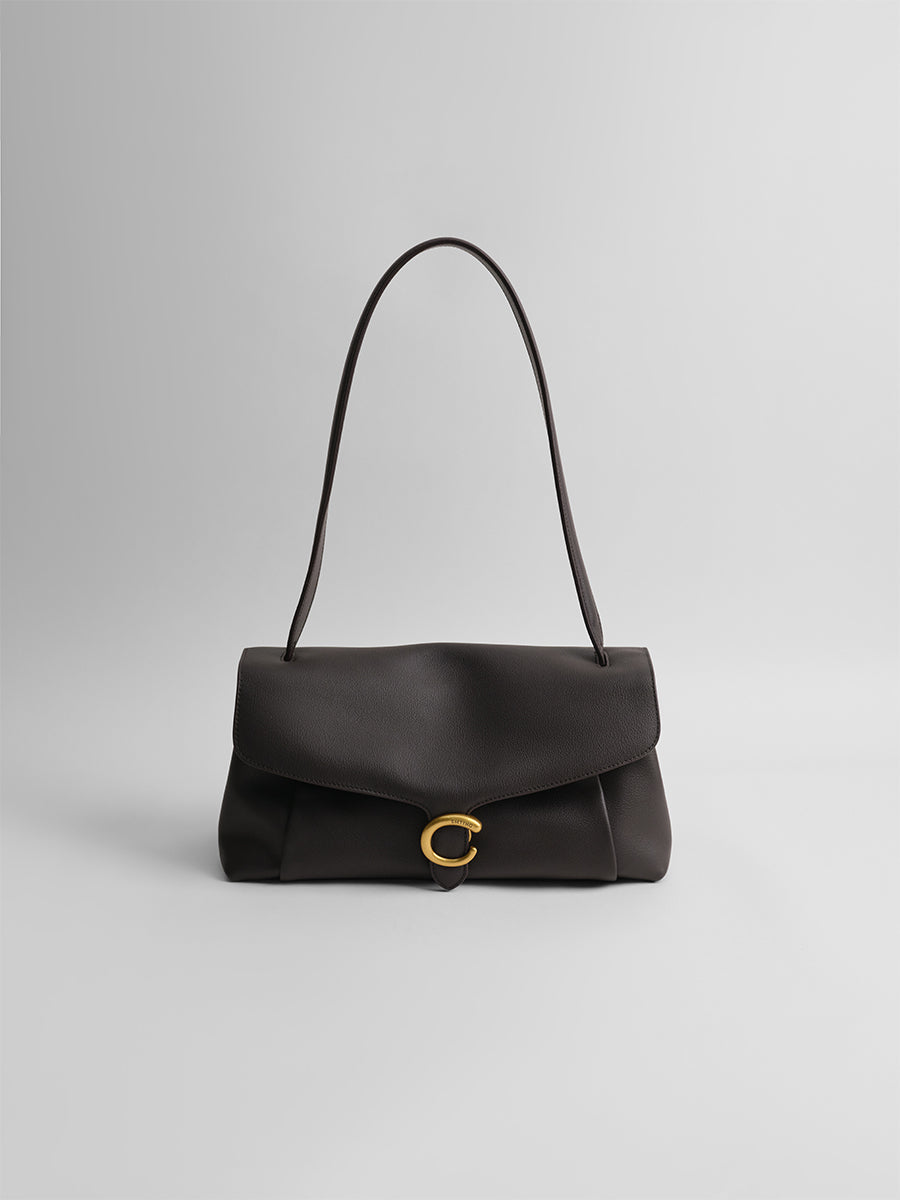 First-layer cowhide underarm bag