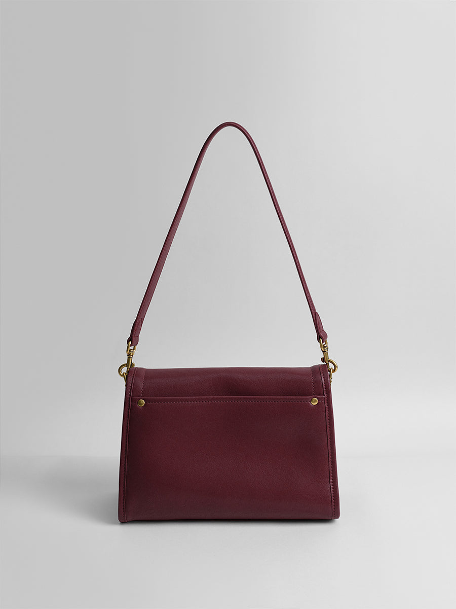 Retro lock shoulder small square bag