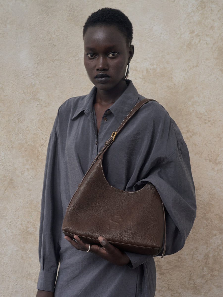 Top-grain Leather Crossbody Bag