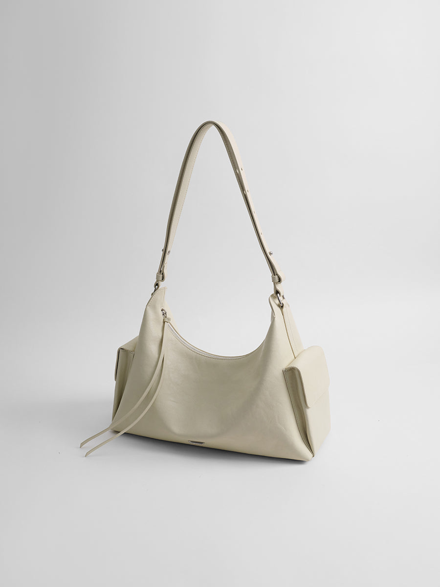 Relaxed single-shoulder hobo bag